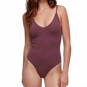 Aritzia ($58) Sunday Best Maroon Bodysuit